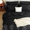 CozyLux King Comforter Set Black, 7 Pieces Bed in a Bag Soft Bedding Comforter Set with Sheets, All Season Boho 7PC Bed Sets with Comforter, Fitted Sheets, Flat Sheets, Pillow Shams and Pillowcases view 2