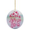 AuMoHall Pink Cowboy Hat Car Rear View Mirror Hanging Accessories Pink Hanging Pendant Car Charm for Women Girl Car Interior Decoration view 1