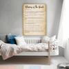 Quwinty Blessing of The Hands Poem Poster Inspirational Quotes Posters Art Deco Picture Wall Oil Painting Prints Artwork Canvas Bedroom (16.00''x24.00'',Framed) view 3
