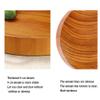 WYIPENGF Premium Choing Board Yellow Iron Wood Round Cutting Board With Handle Heavy Kitchen Choing Board For Meat And Vegetables -Easy To Clean Cutting Board For Carving Meat or Vegetables view 4