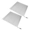 Fireplace Mesh Screen Curtain, Corrosionproof Decorative Heat Fireplace Screen Stainless Steel 2pcs for Home (24 * 22in) view 3