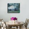 Niwo ART - Arrival of the Normandy Train, by Claude Monet - Oil painting Reproductions - Giclee Canvas Prints Wall Art for Home Decor, Stretched and Framed Ready to Hang (24"x20"x1.5") view 2