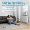 Midea 8,000 BTU Smart Inverter Air Conditioner Window Unit with Heat and Dehumidifier  Cools up to 350 Sq. Ft., Energy Star Rated, Quiet Operation, Electronic Controls, Remote Control, White view 4