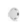 6Pcs Stainless Steel Wine Bottle Coasters Round Anti-Slip Silver Metal Drink Coasters for Dining Table Tea Cups and Home Use 4.52X4.52X0.39Inch view 2