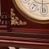 GaRcan Mantelpiece Clock Retro Desk Clock with Brass Decoration, Arabic Numerals Mantel Clock, Tabletop Clock with Sweeping Seconds Movement, 19.8 Inches Table Clock view 4