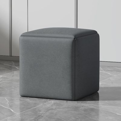 5 in 1 Technology Cloth Seating Cube with Swivel, Square Nesting Ottoman Stool , Casters Stackable Sofa Chair Stool,Movable Footstool Dressing Chair for Living Room Bedroom ( Color : Dark gray , Size