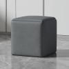 5 in 1 Technology Cloth Seating Cube with Swivel, Square Nesting Ottoman Stool , Casters Stackable Sofa Chair Stool,Movable Footstool Dressing Chair for Living Room Bedroom ( Color : Dark gray , Size view 1