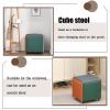 5 in 1 Technology Cloth Seating Cube with Swivel, Square Nesting Ottoman Stool , Casters Stackable Sofa Chair Stool,Movable Footstool Dressing Chair for Living Room Bedroom ( Color : Dark gray , Size view 4