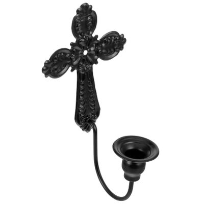 POPETPOP 1set Iron Wall Candle Sconce Elegant Cross Design Tealight Candle Holder for Home Decoration Wedding and Church Events Versatile Wall Decor