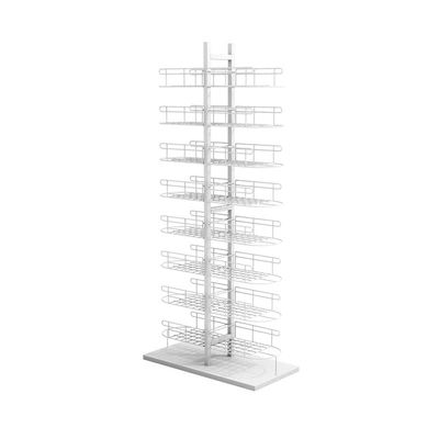 Crafts Ribbon Holder Organizer Rack Commercial Large Hat Display Stand, Freestanding Organizer Holder for Baseball Caps/Cowboy Hats/Full Brim Hat, Space Saving ( Color : White , Size : 8-tier )