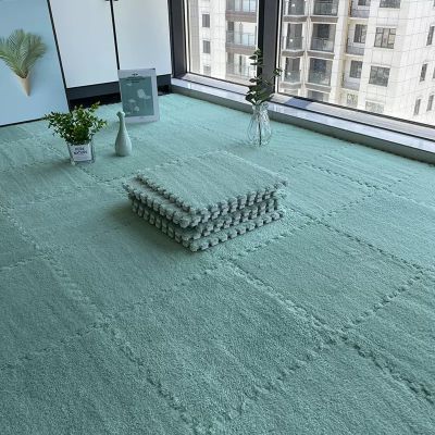 Indoor EVA Sound Insulation Rug, Soft Comfortable Parlor Carpet, Foam Washable Interlocking Carpet, Modern Splicing Low Pile Bedroom Floor Mat, Removable at any time,protect floor. ( Color : Style H ,