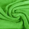 BY LORA Custom Embroidered Terry Cotton Ring Spun Bath Towel, Hand Towel and Washcloth Set - Lime Green Towel Set, White Chancery Initial N view 4