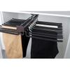 Aluminum Alloy Double-Row Top-Mounted Retractable Trouser Rack al Household Wardrobe Trouser Rack view 3
