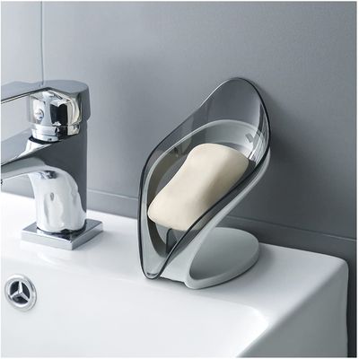 2 Pieces Soap Box Leaf-Shaped Soap Box Soap Dish for ShowerPunching Bathroom Leaf Soap Box Best Soap Case (Color : B)