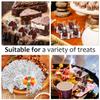 Ipetboom 50Pcs Butterfly Shaped Cupcake Liners Candy Cups Truffle Wrappers Small Paper Baking Cups for Party Wedding Baby Shower Dessert Decoration view 4