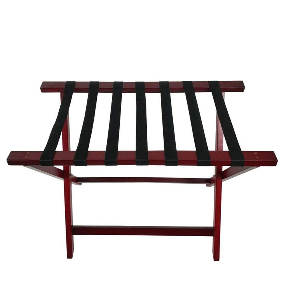 Luggage Bracket Solid Wood Folding Luggage Rack for Hotel Room Household (80 46 60CM)