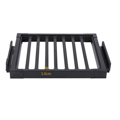 al Pull-Out Trouser Rack Home Wardrobe Retractable Trouser Rack Suitable for Depths Exceeding 48cm (Black) (Size : 4548cm) (6048cm)