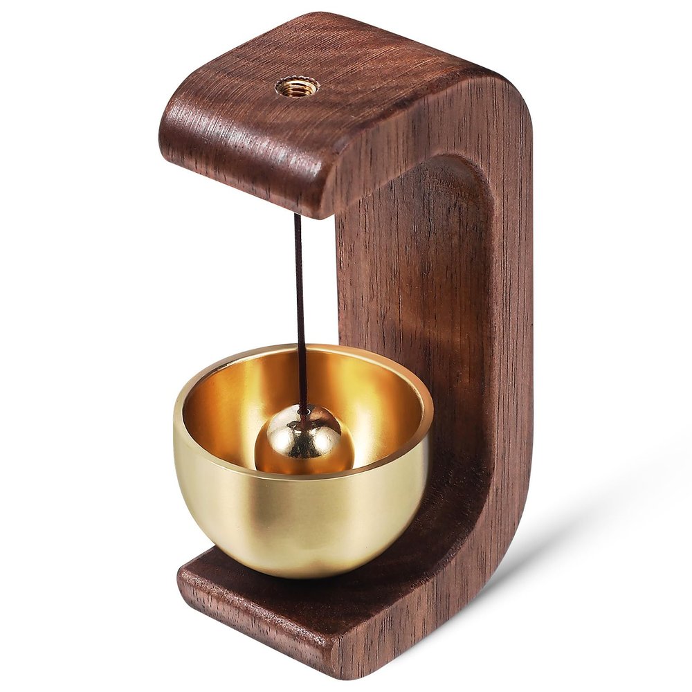 UKCOCO Magnetic Door Chime Bell - Magnetic Shopkeepers Bell for Door Opening - Decorative Wooden Chime for Home, Office, Caf,Store and Garden