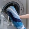 FJMCOZY Cute Blue Bath Mat - Soft Fluffy Ultra-Absorbent Non Slip Washable Bath Mat for Floor Tub & Shower, 24x16inch view 4