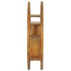 GOLINPEILO Solid Wood Yin Yang Wall Shelf, Floating Wall Mounted Shelves Wall Decor, Wall Mounted Display Organizer Shelf, 31.5"x6.9"x31.5" Solid Wood Teak view 3