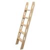 NDDKSII Bunk Bed Ladder - Eco-Friendly Solid Wood, Durable 1.18" Thick, 300KG Capacity, Safety Hollow-Out Side Rails, Includes Mounting Accessories, Perfect for Dorms, Bedrooms, Apartments view 1