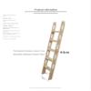 NDDKSII Bunk Bed Ladder - Eco-Friendly Solid Wood, Durable 1.18" Thick, 300KG Capacity, Safety Hollow-Out Side Rails, Includes Mounting Accessories, Perfect for Dorms, Bedrooms, Apartments view 2