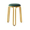 Nordic Wrought Iron Makeup Stool Round Leisure Dining Table and Chair Stool 30x 30x48cm (Color : #8) (#1) view 1