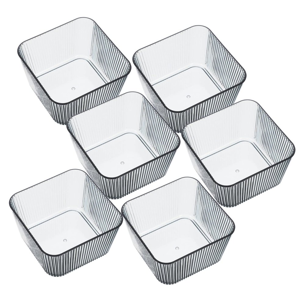 BIUDECO 6pcs Serving Bowls Multi-functional Fruit and Snack Bowls for Parties and Entertaining Elegant Design One Molding Technology for Desserts and Salads