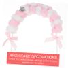 Number Cake Topper 6pcs Arch Cake Picks Birthday Decorations Polyester Chic Design view 2