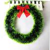 BUGUUYO Christmas Decorative Wreath Bowknot Green Wreath for Home Ornament view 3