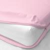 Zipper Fitted Sheet Full Size 8" Pocket 600 Thread Count 100% Egyptian Cotton Sateen Weave Baby Pink view 1