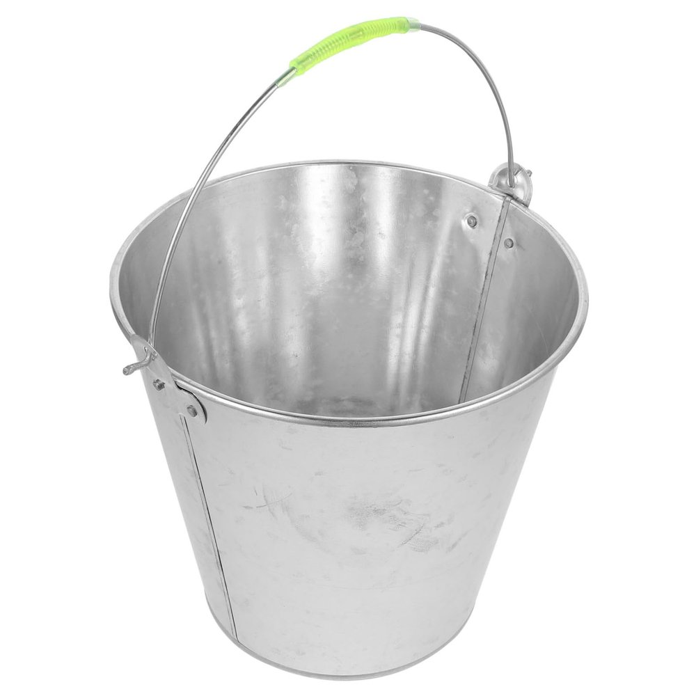 CIYODO Robust Metal Bucket Water Holder for Farm Home Supplies Versatile Handle