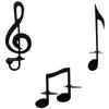 3pcs Music Note Wall Candle Holder Metal Decorative Candle Sconce for Living Room Stylish Music for Home Decor and Romantic Atmosphere view 1