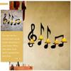 3pcs Music Note Wall Candle Holder Metal Decorative Candle Sconce for Living Room Stylish Music for Home Decor and Romantic Atmosphere view 2