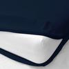 Zipper Fitted Sheet Twin XL Size 12" Pocket 600 Thread Count 100% Egyptian Cotton Sateen Weave Navy Blue view 1