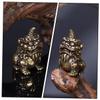 MUCKLILY Brass Kylin Sculpture Elegant Chinese Desktop Decoration Ornament for Home and Office Design Classic Antique Style Adornment view 3