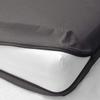 Zipper Fitted Sheet Olympic Queen Size 12" Pocket 600 Thread Count 100% Egyptian Cotton Sateen Weave Dark Grey view 1