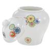 CIYODO Ceramic Tea Jar Airtight Seal for Loose Leaf Tea Bags Multi-functional Storage Canister for Kitchen Countertop Organization Elegant Retro Design White Porcelain Material view 1