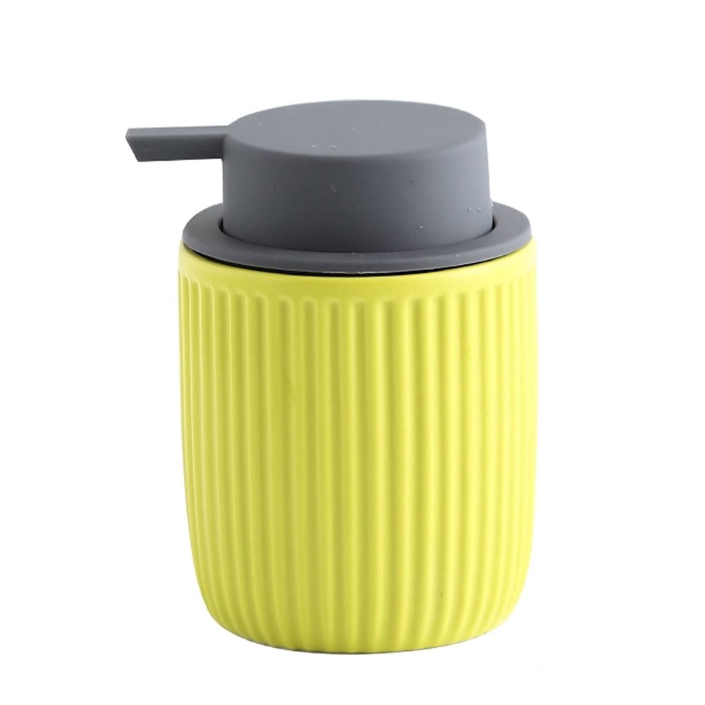 CHICKEN Handsoaps Dispenser Ceramic Liquid Soap Pump Kitchen Dispenser Bathroom Toilet Soap Dispenser Reusable Soap Dispenser Kitchen Soap Dispenser (Color : Yellow)