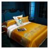 QuKan Bed, 1200TC Brocade Jacquard and Egyptian Cotton Luxury Bedding Set Smooth Soft Quilt Cover Set Flat/Fitted Bed Sheet Pillowcases, King, MM-102 view 3