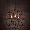 Black Sphere Chandelier Bar Kitchen Dining Room Round Ball Pendant Light V-intage Industrial Lustre Rustic Wrought Iron E27 Ceiling Hanging Fixtures Lighting Interesting Life,Pendant view 4