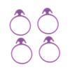 PRETYZOOM 48pcs Rubber Band Cake Bag Sealings for Fondant Cream Piping Ties to Prevent Icing Leakage for Cake Decorating Easy to view 1