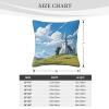 VTCTOASY Decorative Throw Pillow Covers 20"x20" Square Pillow Covers Church on The Prairie Throw Pillow Cover for Sofa Double Sided Plush Pillow Case Cushion Case for Living Room view 2