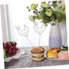 KOMBIUDA 16pcs Glitter Antler Cake Toppers Cupcake Picks Wedding Decorations for Engagement Party view 3