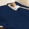 1000 Thread Count Split Sheet Set 5 Piece Split California King Sheets for Adjustable Beds 100% Egyptian Cotton 12" Deep Pocket Adjustable Bed Sheets Split California King Size - Navy Blue Solid view 2