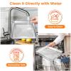 Air Fryer Tray Replacement Parts for Cuisinart TOA-60 TOA-65 TOA-70 Toaster Convection Oven, 12.4 * 11'' Non-stick Mesh Stainless Steel Basket Wire Rack Accessories Parts, Dishwasher Safe view 4