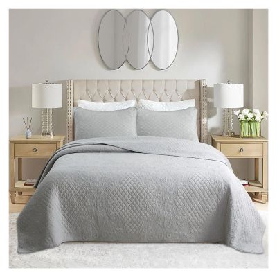 ADovz 100% Cotton Quilted Bedspread with Pillowcases Quilt Set King Queen Size 3PCS Coverlet Summer Blanket Dust Cover Bed Sheeet,Bed Sheets