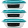 Utensilux Bundle Rubber Maid Food Storage Containers 2 Cup Food Storage Containers 7 Piece Set, Teal Easy Find Lids, 3 Containers, 3 Lids Chalk Pen And 4 Chalk Labels view 4