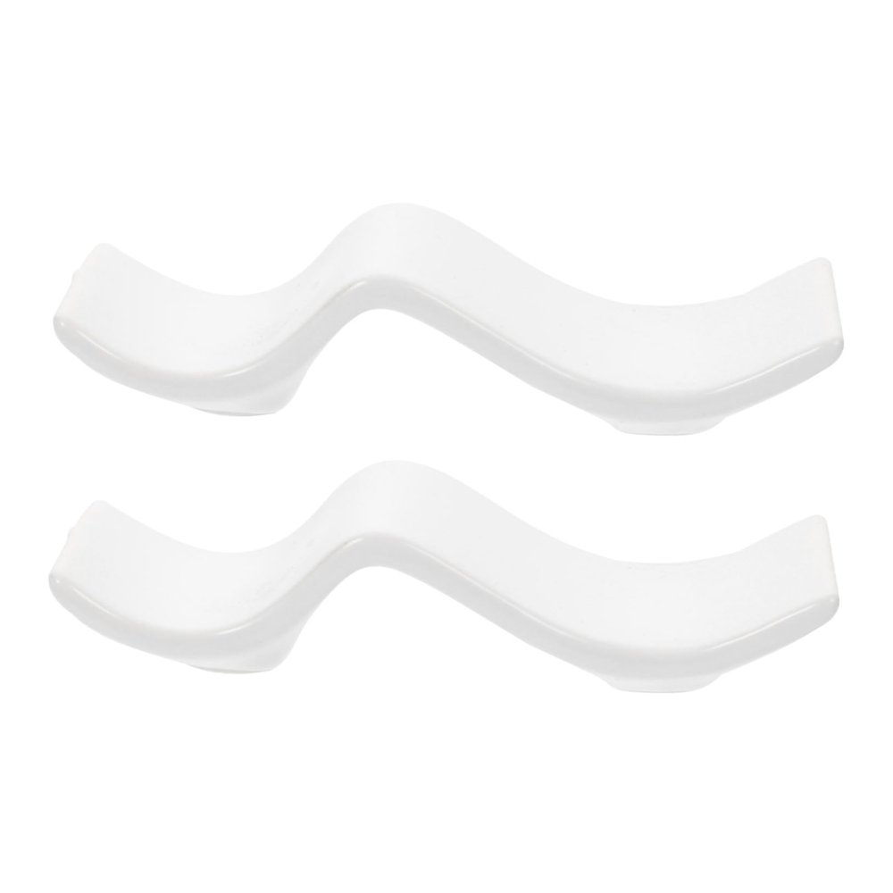LABRIMP 2pcs Ceramic Chopsticks Stand and Spoon Rest Elegant Tableware Holder for Dining Non-slip Design for Home Restaurant and Event Use