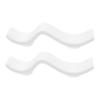 LABRIMP 2pcs Ceramic Chopsticks Stand and Spoon Rest Elegant Tableware Holder for Dining Non-slip Design for Home Restaurant and Event Use view 1